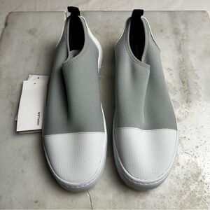 Osklen Superlight Gray and White Men's Slip-On Shoes